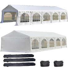 DELTA 32'x20' PE Party Tent White - Heavy Duty Waterproof Canopy for Outdoor Events