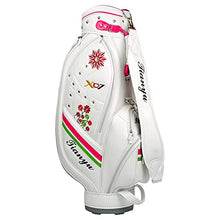 ACXZ Women's Floral Embroidered Golf Staff Carry Bag White