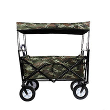 Handcart, Trolley Collapsible Folding Wagon Cart, Utility Garden Cart Collapsible Outdoor Trolley with Sun/Rain Shade,80 Kg /176 Pounds Capacity,Push Bar for Shopping, Beach, Lawn, Sports/a