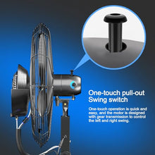 WNGJZZYC 22in/28in/32in Patio Misting Fans, Outside Pedestal Cooling Fan, with 40L Tank & 3-Speed Settings, 90° Degree, Standing Fan for Residential Greenhouse Outdoor(55cm/22in)