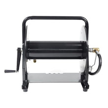 Canpump Sewer Jetting 200 ft Hose Reel w/Shutoff Ball Valve + Nozzle Holders, Manual Winding