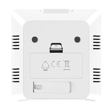 ASWRTYJO ABS Large-Screen Temperature Humidity Meter with Clock Household Electronics