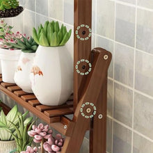 3-Tier Plant Stand For Indoor Outdoor Plant Shelf Large Multiple Flower Pot Holder Rack Tall Flower Stand Hanging Plant Ladder Frame Foldable Plant Display Rack For Living Room Balcony Garden