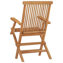 RJPLMFV Folding Patio Chairs 6 pcs Solid Teak Wood Outdoor Chairs Balcony Chair Deck Chairs for Gardens, courtyards