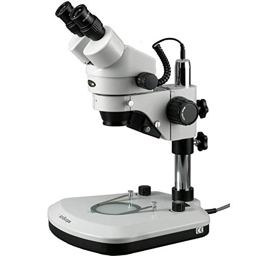 AmScope Professional Binocular Stereo Zoom Microscope 7X-45X White