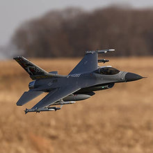E-flite RC Airplane F-16 Falcon 80mm EDF Jet BNF Basic Gray