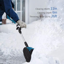 Cordless Electric Snow Shovel, Efficient Snow Thrower with Directional Plate, Lightweight Snow Blower for Driveway Winter Snow Removal(One Battery)