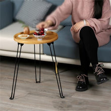 BTZHY Coffee Table JHNNMS Folding Coffee Table Round Table Household Bay Window Table Outdoor Courtyard Mini Tea Table (D 35 * 35 * 52cm)