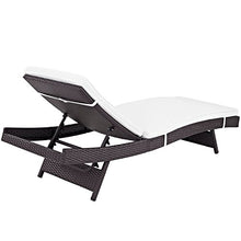 America Luxury - Outdoor Modern Contemporary Urban Patio Balcony Chaise Lounge Chair Set of 6 White Rattan
