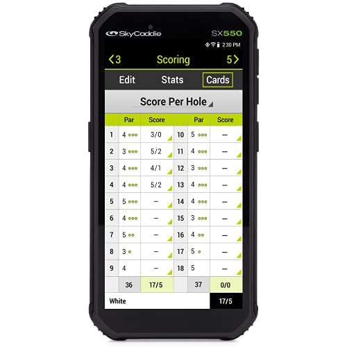 SkyCaddie SX550 Tour Book Black