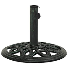 JHNKOJ Home & Garden Item-Umbrella Base Green 40X40X32 Cm Cast Iron