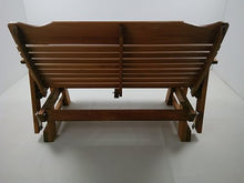 Kilmer Creek Rustic Finished 4 Foot Cedar Porch Glider, Amish Crafted