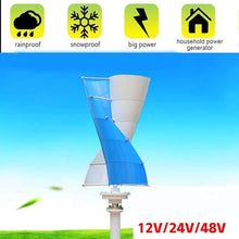 CHRISK 4000W Wind Turbine Generator Set,Portable Spiral Wind Power Turbine Maglev Generator 10 Blades +Controller for Outdoor Garden,12v