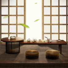 Modern Tatami Coffee Table, Large Size Japanese Floor Low Table, Living Room Wooden Coffee Table with Storage Design, Including 2 Tatami mats