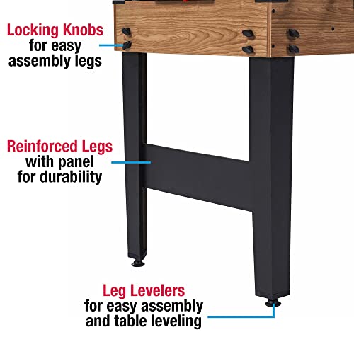 Generic 48" Indoor Combo Game Table 3 in 1 Brown