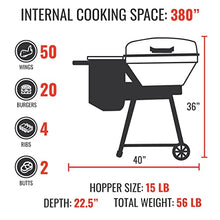 recteq Pellet Grill RT-B380 Bullseye, BBQ, Outdoor, and Electric Pellet Smoker Grill, Electric Smokers, Uses 100% Wood Pellets for Ribs, Brisket, Chicken, Sear, Smoke