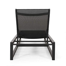 Christopher Knight Home Vivian Outdoor Aluminum Chaise Lounge Set of 2 Black