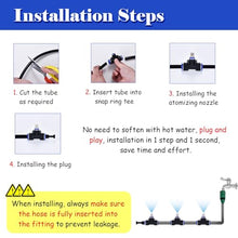 CHZDPP Misting Water Irrigation Kit for Cattle/Chicken/Pig Farms, Adjustable Water Output Outdoor Cooling System for Construction Site Enclosure, Plant Watering Equipment(1575inch/40m/131ft)