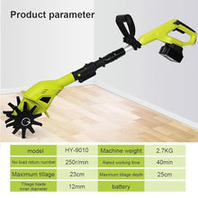 MZGYYD Electric Garden Rotavator,Electric Cordless Tiller Cultivator,Soil Scarifiers for Lawns,10cm Tilling Width, 25cm Working Depth