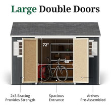 Little Cottage Co. 10x12 Value Workshop Shed with Operable Windows, Outdoor Wood Storage Do-It-Yourself Precut Kit