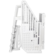 Aqua Select Everest Entry Step System Above Ground Pool 350 Lb Capacity White Steps
