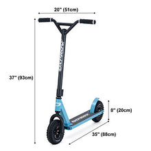 Osprey Dirt Scooter Off-Road Pneumatic Tires Blue
