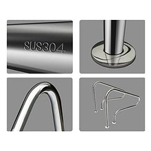 Swimming Pool handrails, Stainless Steel Pool Wall Railing Handles, Safety Hand Rails, Used in Indoor and Outdoor Ground Swimming Pools, hot Spring Baths, Water Parks, etc. 1PCS (Silver 125c (Silver