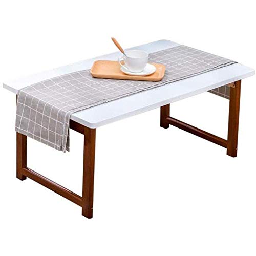 NRFJFOP Solid Wood Simple Computer Table, Laptop Folding Bed Small Study Dining