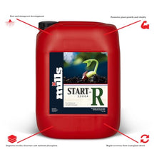 Mills Start-R Root Booster for Seedlings, Vegetative Plants and Early Bloom, Improved Nutrient Uptake and Strong Root Development, 20L