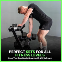 BBRUN Dumbbell Weight Sets with Rack 550 lbs Black