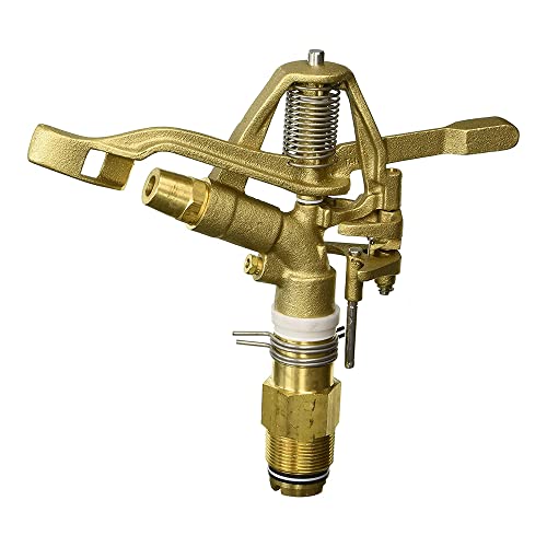 Underhill Impact Sprinkler Head Heavy Metal 1 1/4-Inch MPT Part Circle Brass