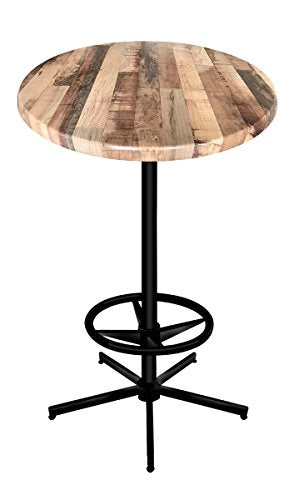 Holland Bar Stool Co. OD21642BWOD30RRustic 42" Tall OD216 Season 30" Diameter Rustic Top Indoor/Outdoor Table