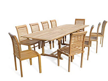 Windsor's Premium Grade A Teak Casa Blanca Armless Stacking Chair, Designer Look w Contour Seats. Assembled. Packed and Priced 4 per Box, World's Best Outdoor Furniture! Teak Lasts A Lifetime!