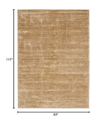 Calvin Klein Valley Abstract Gold Wool Area Rug 7'9" x 9'9