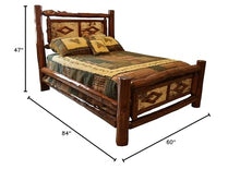 Furniture Barn USA Adirondack Collection Twin Diamond Bedframe