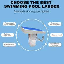 TT-YEL Heavy Duty Pool Diving Board, Standard Deck Diving Board with Non-Slip Sloped Surface, Comes with Sturdy Jumping Support and 304 Stainless Steel Base