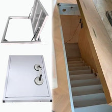 ERRULAN Floor Access Door 24x24 36X30 48X24 60X30 in, Outdoor Basement Cellar Door Cover with Suction Cups Opener, Floor Mount Crawl Space Entrance Doors for Under Stairs(LXW 52X24IN/1320X610MM)