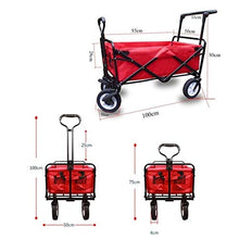 ZGLINMZ Garden Carts Heavy Duty Foldable Garden Trolley Garden Cart Beach Wagon Folding Wagon Foldable Pull Wagon Hand Cart Folding Cart Wagon Truck Wheelbarrow