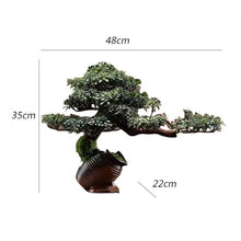 YXIANG56Q Fake Plants Indoor Entryway Bocage Decoration Simulation Tree Bonsai Greenery Ornaments Artificial Potted Plants Landscape Bonsai Tree