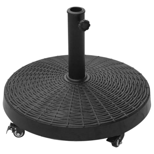 OROTLECT 20.5" Heavy Duty Umbrella Stand, 50 Lbs. Base For 1.5" Or 2" Poles, Patio Market Stand For Deck, Black