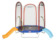 Little Tikes Climb 'n Slide 7ft Trampoline with Slide & Climbing Steps Multicolor