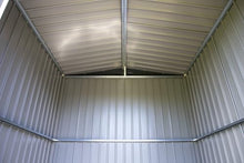 Arrow Shed Elite 14' x 16' Tall Outdoor Steel Storage Shed with High Gable and Lockable Doors Storage Building, Anthracite