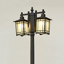 Outdoor Floor Lamp Outdoor Waterproof High Post Lamp Traditional Victoria Floor Lamp Yard Villa Landscape Lawn Community Column Lighting Anti-r Aluminum