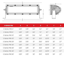 RIGID INDUSTRIES E-Series 10 Inch PRO LED Light Bar Spot