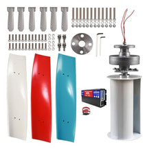 HYZHANHONG 10000W 12V24V48V Wind Power Wind Maglev Generator Withcontroller+Invertervertical Helix Wind Power Turbine Generator Kit/for Boats Gazebos Cabins(3 Blades),24V