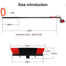 Teleswindow Cleaning Tools Solar Panel Cleaning Brush Telespoles are Taller/Longer/Lighter/More Durable/More Efficient/Safer/6M/12Ft