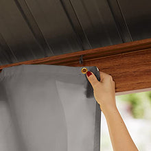TOOLPORT 10x13 ft Hardtop Gazebo Steel Roof, Gray