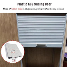 16 18 22 24 26 30 32 36 Inch Wide Metal Cabinet Roll Up Door，Interior/Outdoor Appliance Kitchen Tambour Doors with Track, Pull Up and Down to Open(22x36(55.9x91.4cm))