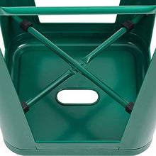 ZDXY 30 Inches Metal Bar Stools Breakfast Stool Kitchen Chair for Counter Height Indoor-Outdoor Modern Stackable Industrial Stools with Square Seat, Set of 4 (Green)