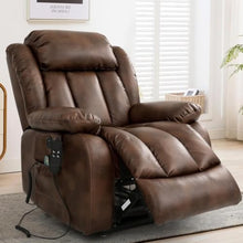 HTERWQEA Overstuffed Power Lift Recliner Chair with Heat and Massage
